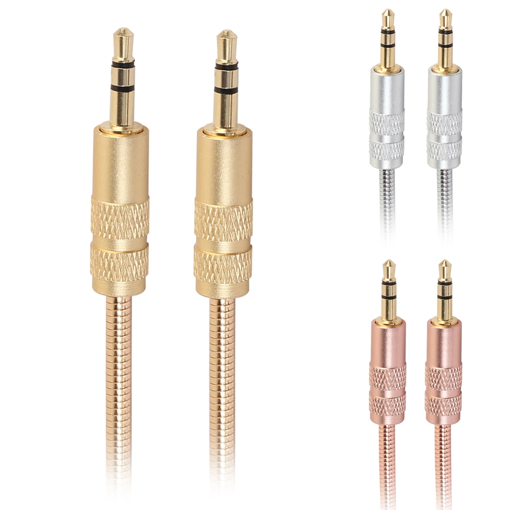

Gold Plated Jack 3.5mm Car AUX Cable Male to Male Audio Cable for iPhone Tablet Car MP3 Speaker Computer ford aux cable