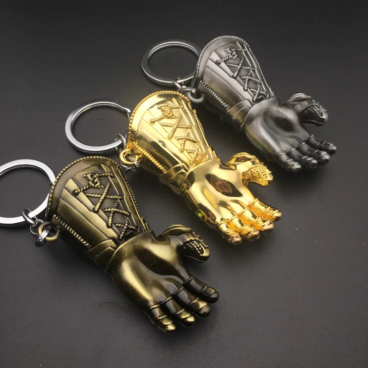 Hot New Avengers Infinity War Thanos Infinity Gauntlet Gloves Cosplay Costumes Armor Model Keychain Accessories