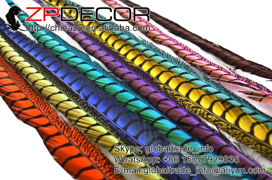 50pcs ot 30-35 (80-90cm) Lady Amherst Pheasant Tail Feathers A quality for Costumes2