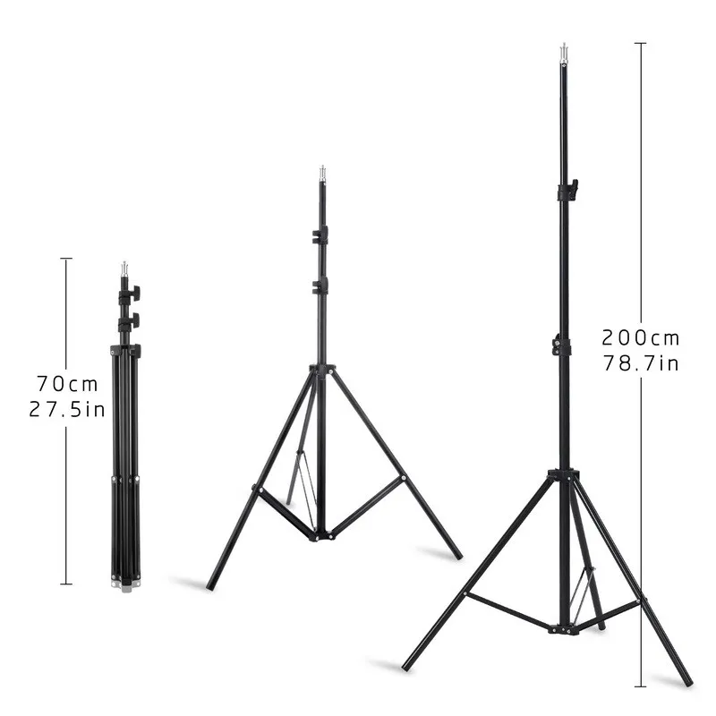  Photography Lighting Accessories 50*70CM Softbox Lightbox With E27 Socket Lamp Holder + 2m Light St