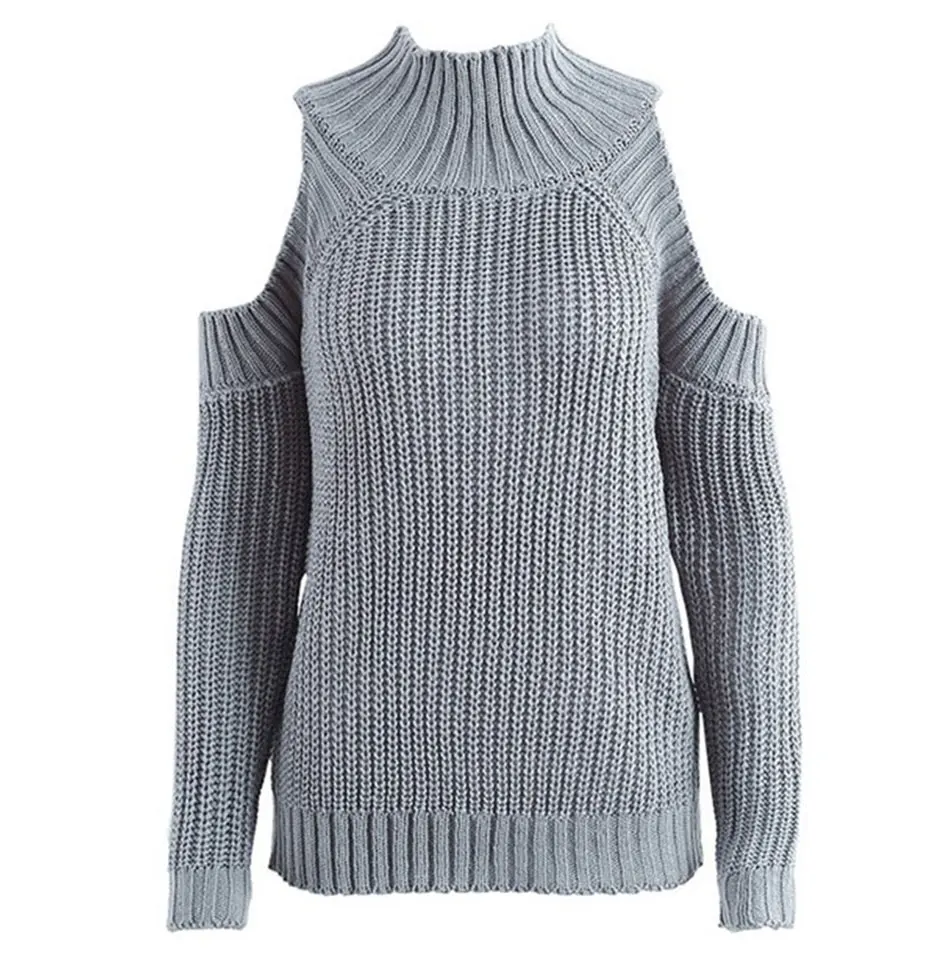 OHCLOTHING 2019 Knitted Loose Pocket Hollow Long Sleeve Sweater Female Cardigans