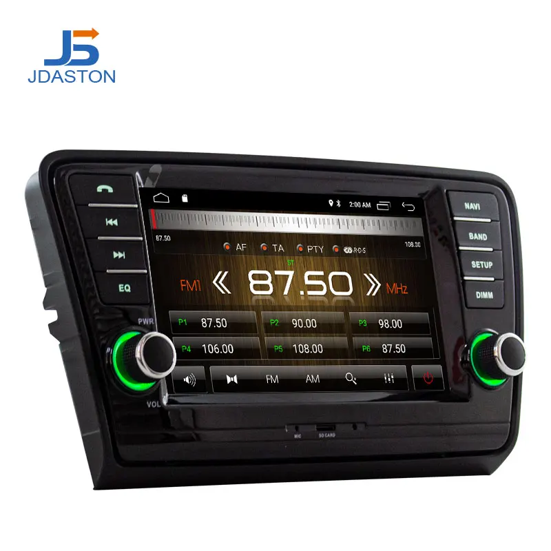 Автомобильный DVD плеер JDASTON Android 10 для SKODA Octavia 2013 2014 2015 мультимедиа GPS навигация 2 Din