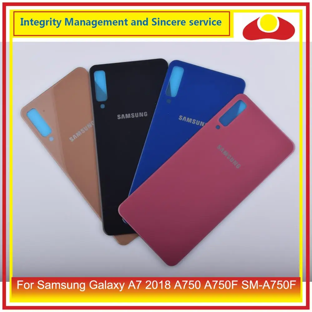 Для Samsung Galaxy A7 2018 A750 A750F SM-A750F корпус батарейный отсек задняя крышка чехол Корпус