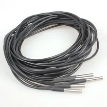 Электрический цифровой датчик температуры датчик DS18b20 практичный 5 шт. 3 м водонепроницаемый высокое качество