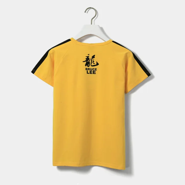 bruce lee yellow t shirt