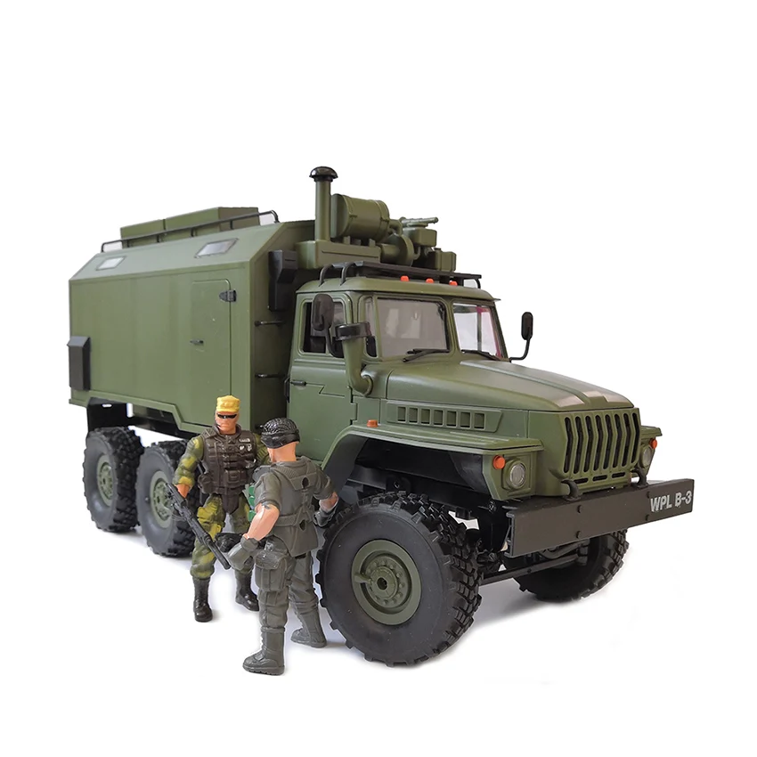NEW toy 1:16 2.4G 6WD WPL B-36 B36 VS C24 B-24 Ural Rc army Car Military rc Truck outdoor Rock Crawler Command Vehicle RTR