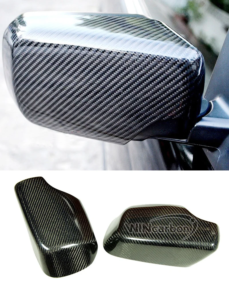 REAL CARBON FIBER WING MIRROR COVER CAP 1PAIR FOR BMW E46 3 SERIES 325
