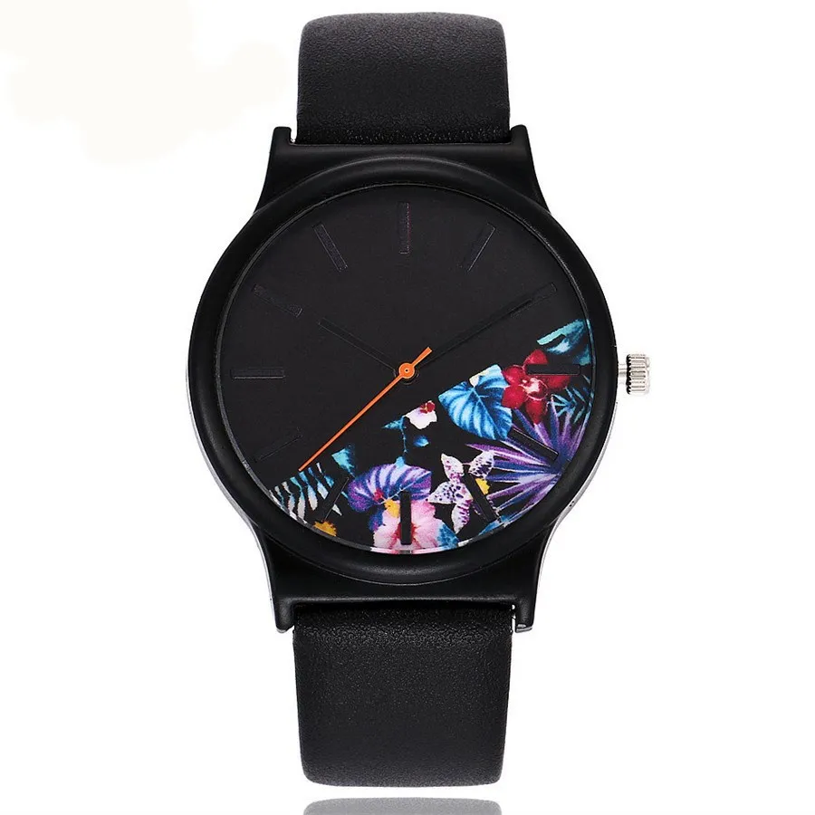 

Fashion 2018 Watch Men Luxury Brand Unisex Popular Womens Watches Quartz Stainless Steel Dial Leather Band Wristwatch Clock Gift