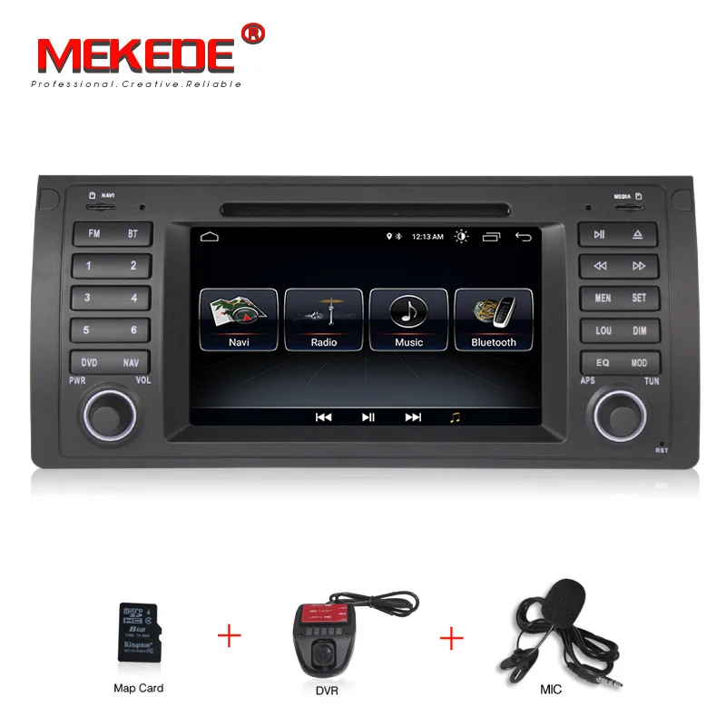 Новое поступление! Mekede android 8,1 Автомобильный gps dvd-плеер для BMW E53 X5 E39 с wifi BT Радио gps навигация включая canbus - Цвет: add dvr