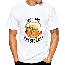 T shirt men 2017 summer short sleeve o-neck tee Shirt homme funny Trump design brand clothing men Trump Print T shirts Hot tops