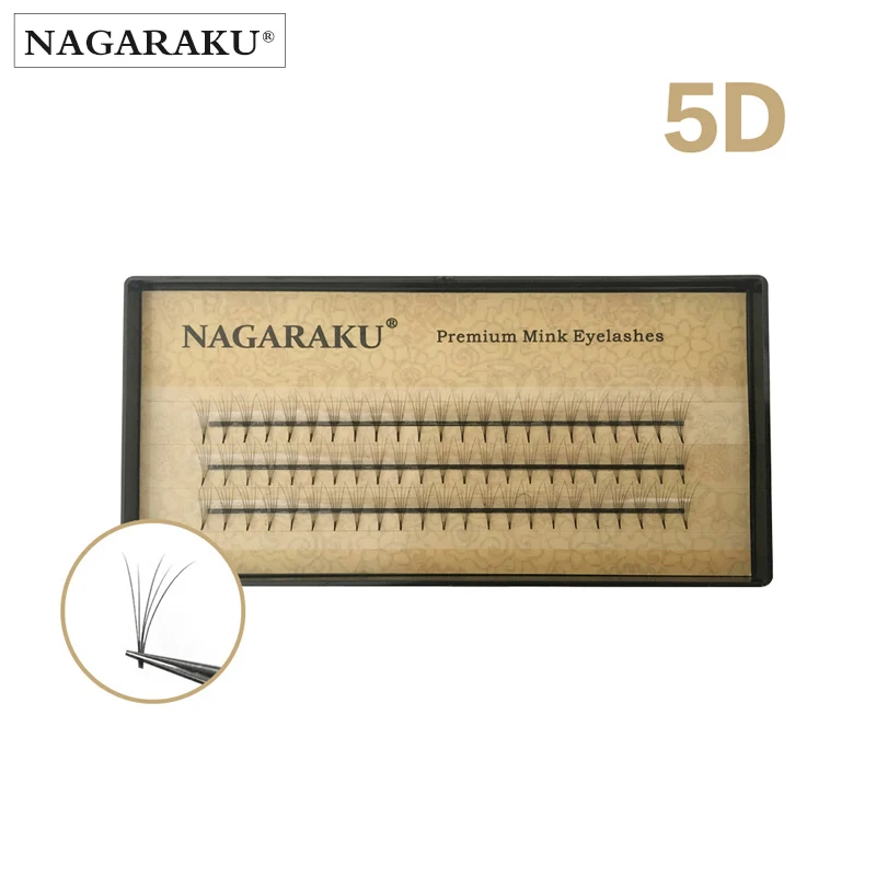 

NAGARAKU Eyelash Extension Makeup 2D-6D Volume Eyelash Handmade Black Faux Cils Premium Eyelash Premade Fans Eyelash Extension