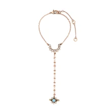 

2017 Vintage Antique Gold Color Hollow Geometric Pendant Bracelet With Synthetic Stone Flower Ring Indian Jewlery