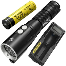 NITECORE DL10& UM10 Зарядное устройство 18650 Батарея 1000LM CREE XP-L HI V3 светодиодный фара-Искатель подводная с водонепроницаемым чехлом и возможностью погружения на глубину до 30 м