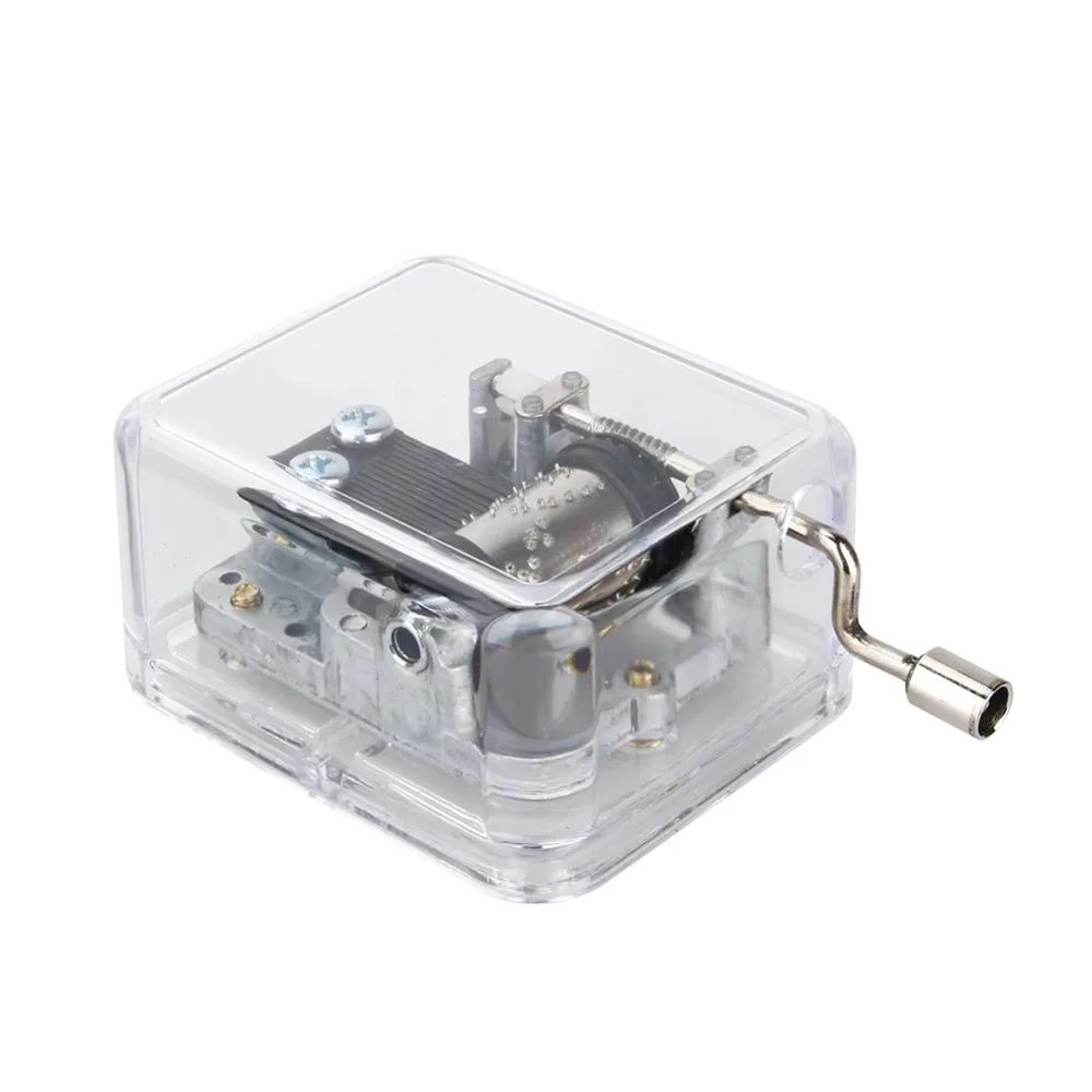 

Handy Crank Throne Music Box Movements Mini Music Box Christmas Gift Birthday Party Boxes Miniatures 18 Notes Movement Music Box