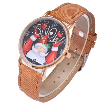 

2017 New Brand Luxury Women Watches SNOW Santa Claus Children's Watch Christmas Kids Gift Clock Creative Quartz-watch for Young