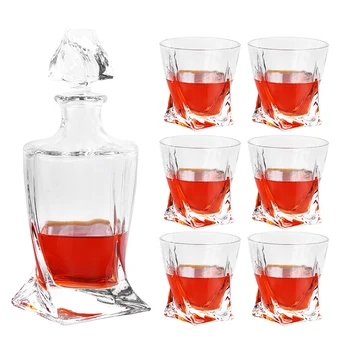

High-end Whiskey Glass Whiskey Decanter Set Great for Wine Liquor Scotch Whisky Drink Luxurious Gifts Wine Bottle Decanter