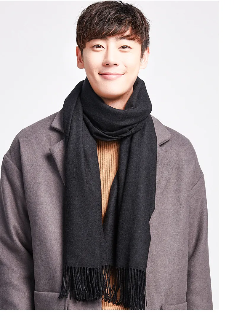 

DYROREFL Sell Pure Color Cashmere Scarf With Tassel Lady Spring And Summer Thin Long Scarf high Guality Female Shawl Male Scarf