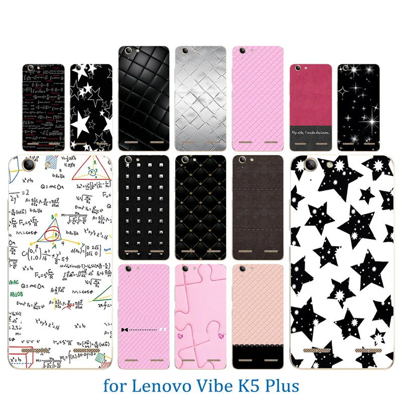 

Phone Case for Lenovo Vibe K5 Back Cover K5 Plus Lemon 3 A6020 Colorful Pattern Soft Silicon For Lenovo A 60206020 Crystal Coque