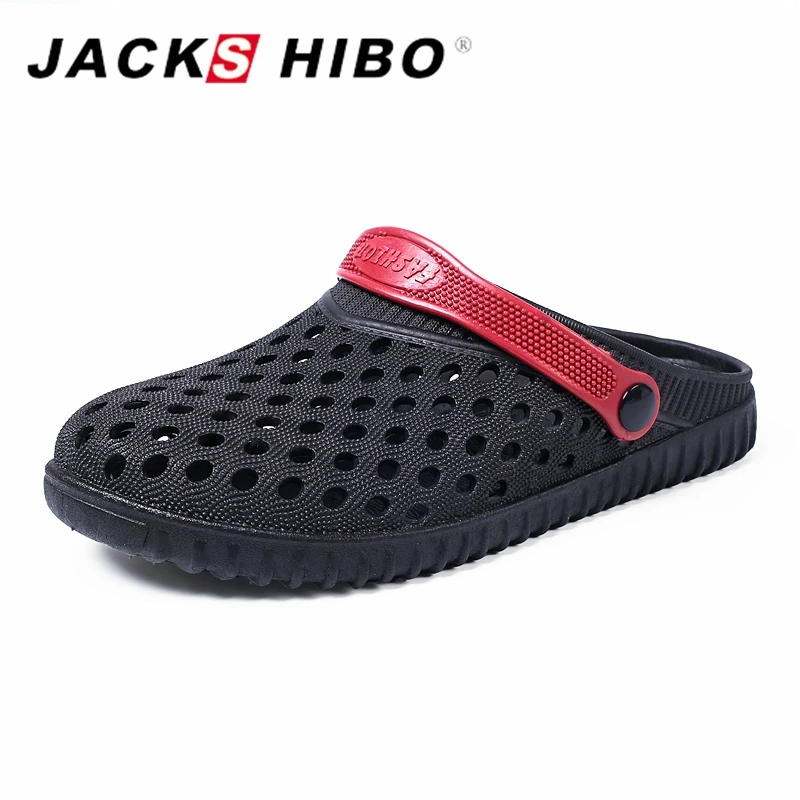 

JACKSHIBO Fashion Men Sandals Summer Men Beach Hollow Breathable Sandals Causal Shoes Male Water Slippers Sapatos Hembre
