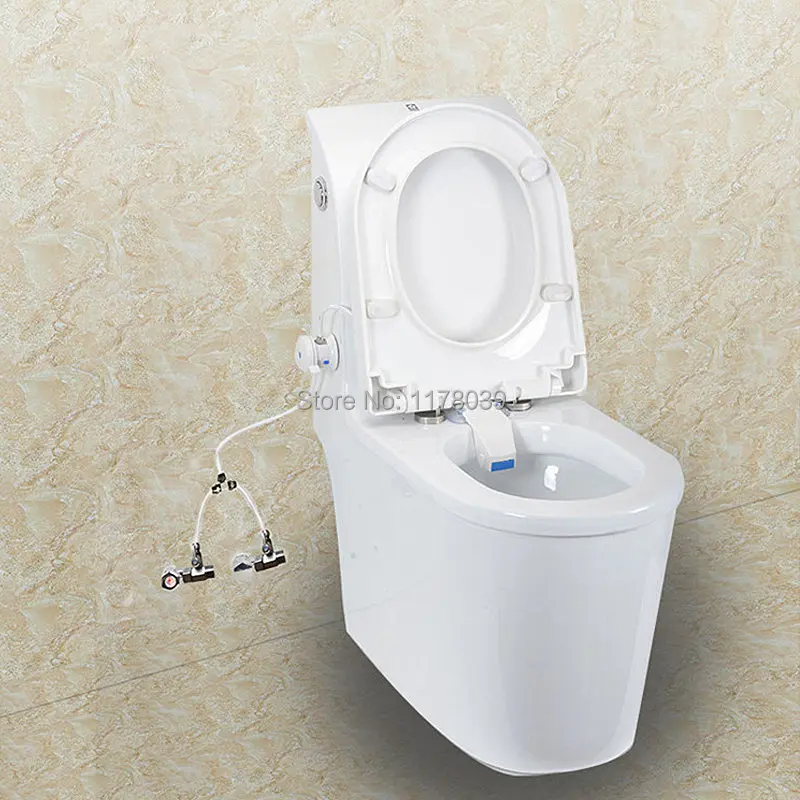 Hot and cold water ABS toilet seat shower bidet,Female Buttocks Washing