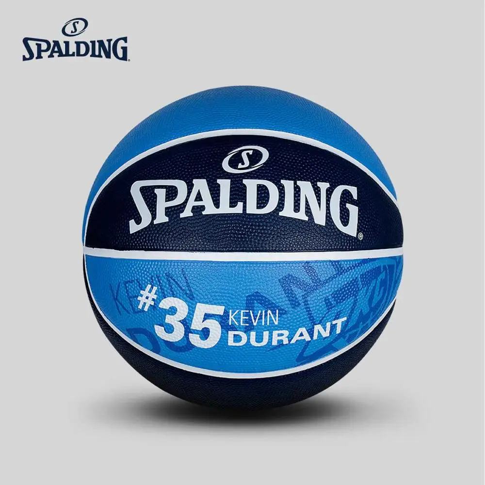 SPALDING открытый Кевин Дюрант подписи Баскетбол Официальный Размер 7 резиновый мужской матч мяч баскетбол 83-345Y