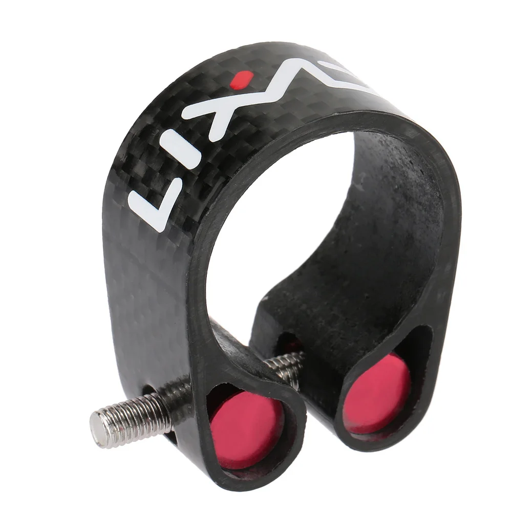 Lixada Carbon Fiber Seat Post Clamp Carbon 30.2mm 34.9mm Seatposts Clamps Bicycle Parts