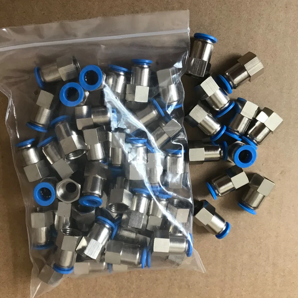 Размер трубки 6 мм резьба 1/8 NPT Стандартный пневматический трубчатый Фиттинг One touch
