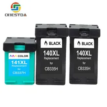 Obestda Ink Cartridges for HP 140XL 141XL 140 141 Photosmart C4283 C4480 C4583 C4483 C5283 D5363 OfficeJet J5783 J6405 J6410