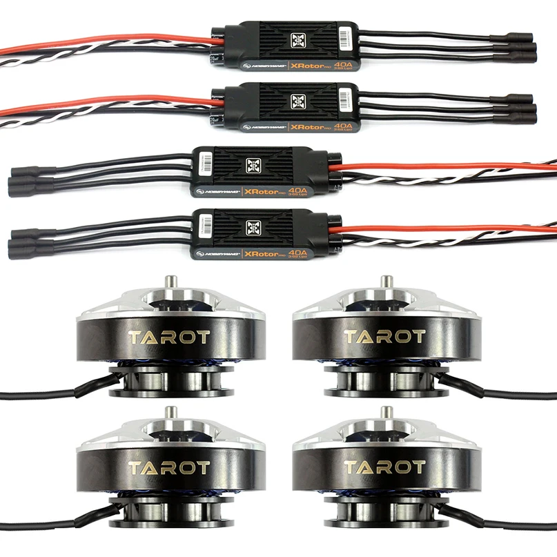 

4PCS XRotor 40A ESC / Pro 40A ESC + 4PCS 5008 340KV 4kg Efficiency Motor TL96020 for DIY RC Drone Quadcopter Accessories