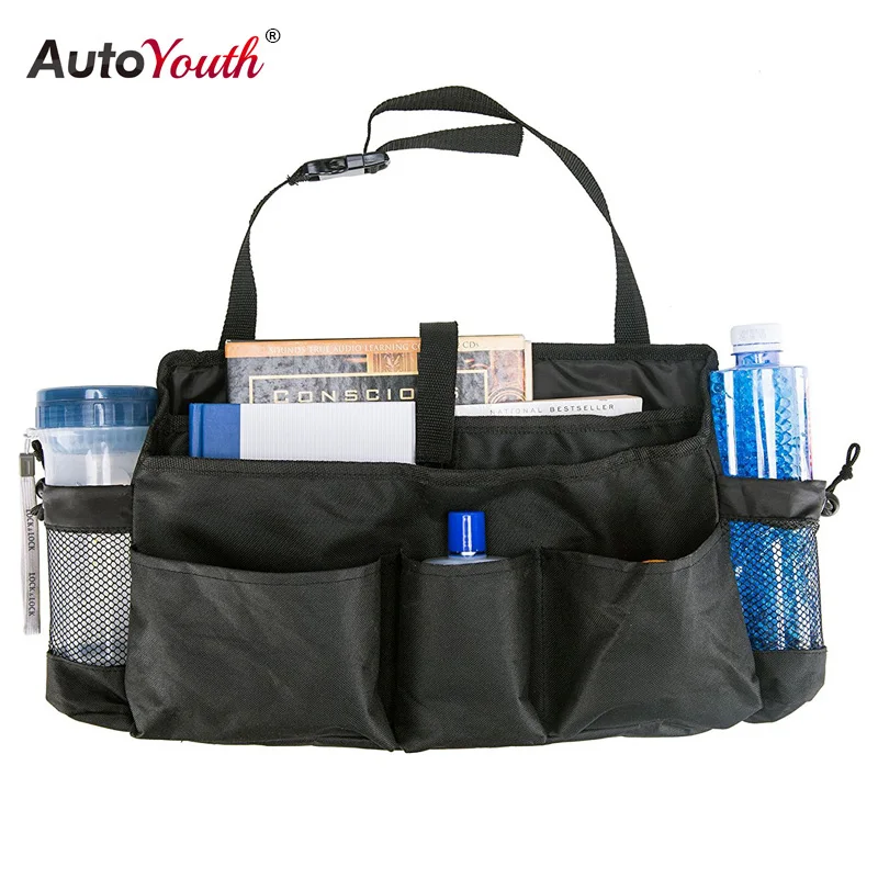 

AUTOYOUTH Multifunction Car Seat Organizer Back Storage Multi-pocket Bag Adjustable High Capacity Oxford Interior Accessories