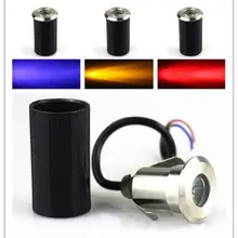 10 шт., 12 В, 110 В, 220 В, 3 Вт, светодиодный подземный светильник, IP67, похороненный мини-напольный светильник для улицы, садовая дорожка, Ландшафтная лампа