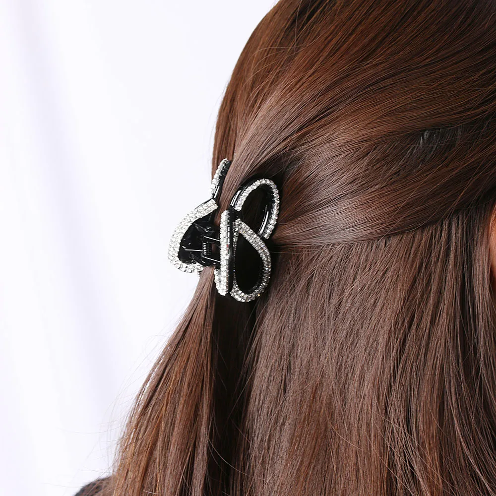 1PC Fashion Women Lady Elegant Hair Claw Acrylic Full Diamond Crystal