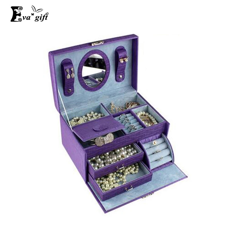 Fancy jewelry box Organizer Bracelets Earring&Ring Casket Storage case
