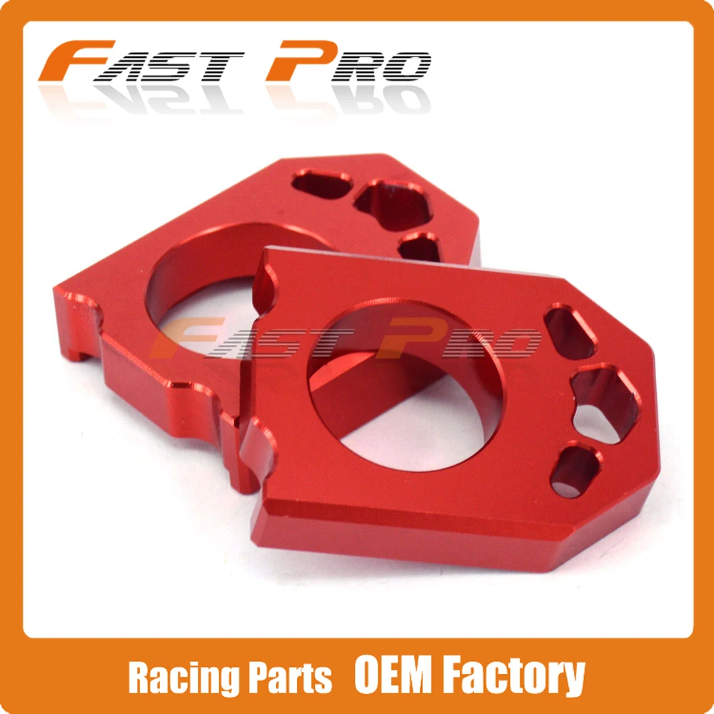 CNC сзади цепь Настройщик красный осевой блок для CR125R CR250R 02-07 CRF250R CRF250X 04-17 CRF450R 02-17 CRF450X 05-17 CRF450RX