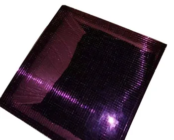 

Purple Mini Square Mirror Glass Mosaic Tile, Mirror Sheet Real Glass Self-Adhesive Silver Glass Crafts, 5MM each piece