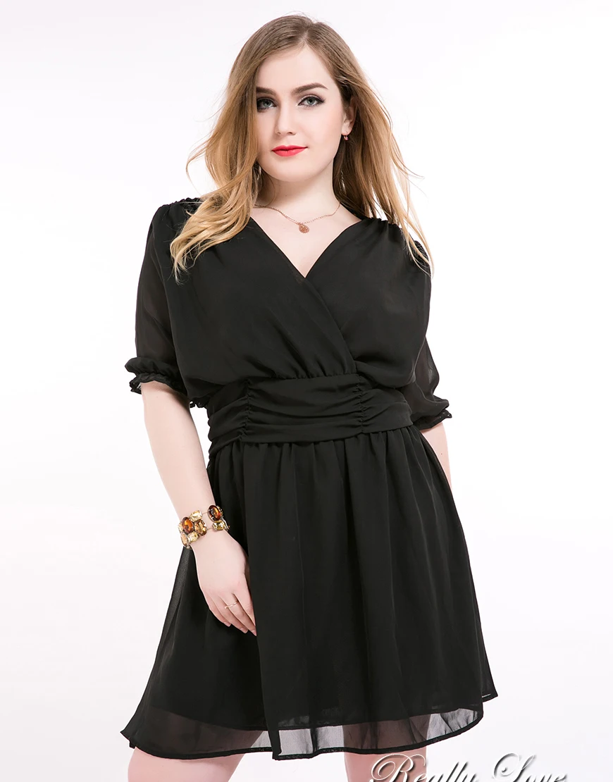 sexy black plus size dress