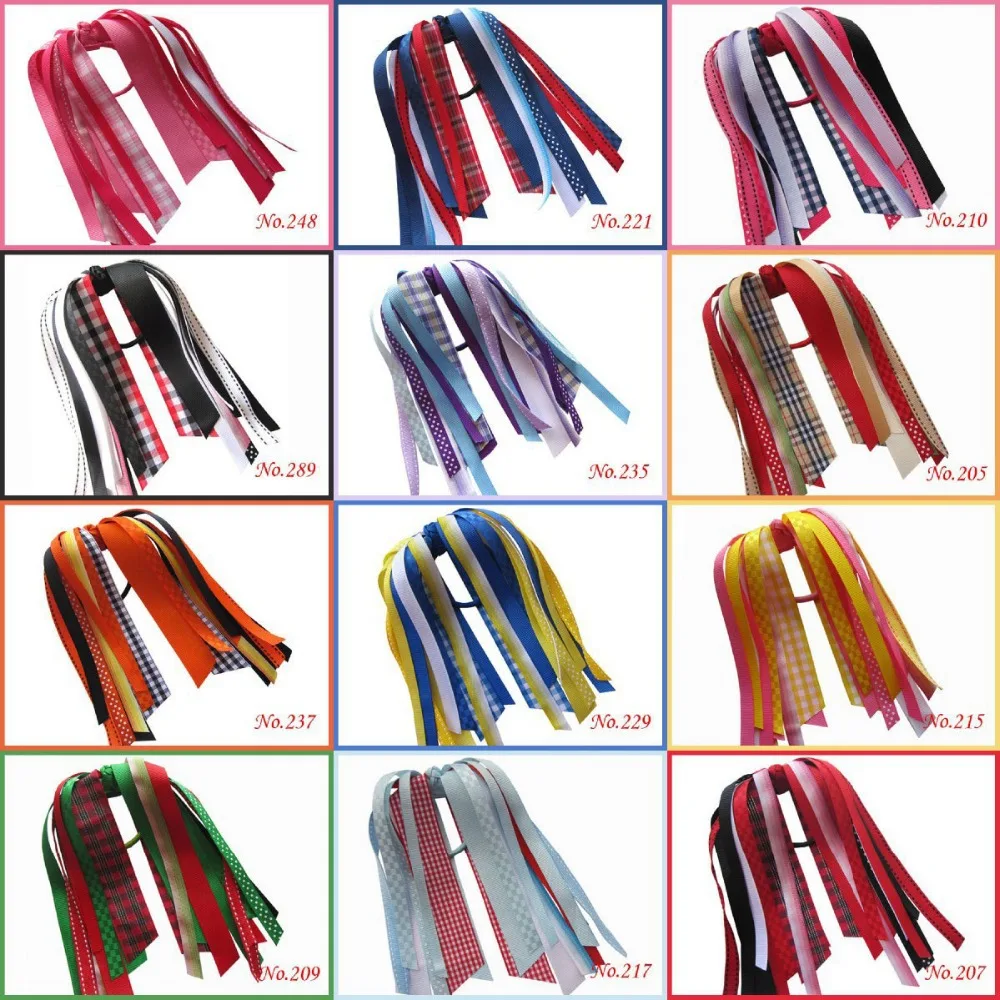 30pcs Good Girl B PonyO Hair Bow Ponytail Streamers 90 Styles Hand