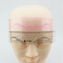 Трафареты для татуажа 1 шт. пластик серый цвет бровей радиан линейка формирующий инструмент для начинающих татуировки брови линейка розовый