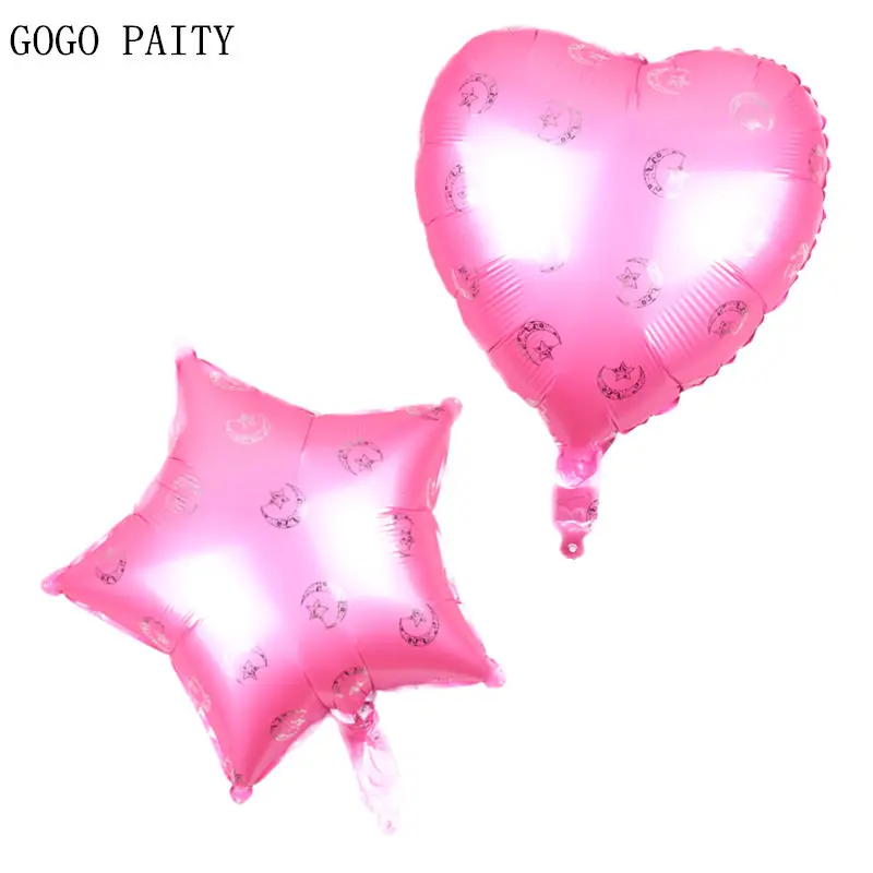 GOGO PAITY новые 18-дюймовые пятиконечные алюминиевые воздушные шары в форме сердца