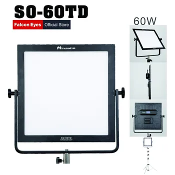 

Falcon Eyes SO-60TD video light 60W led panel lamp square Studio Light for film Advertisement shooting photography lighting CD5