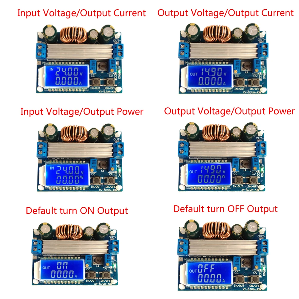 50 Вт DC 5,5 V-30 V модуль ldo понижающего Step Up Повышающий Модуль источника питания постоянного Давление ЖК-дисплей цифровой Дисплей регулируемая плата