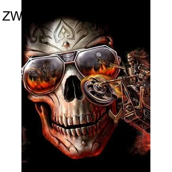 

Full Round Diamond mosaic glasses DIY3D Diamond painting Cross stitch glasses Full Square Diamond embroidery motorcycle glasses