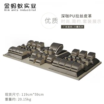 

Gift Box Hot Sale 2019 New Jewellery Display Props Pearl Ring Bracelet Pendant Necklace Jadeite Honey Wax Shelf Jewelry Boxes