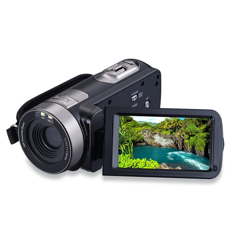 Cámara Digital HD profesional 16X Zoom cámara de vídeo Digital videocámara foto DSLR cámara DV 3,0 \