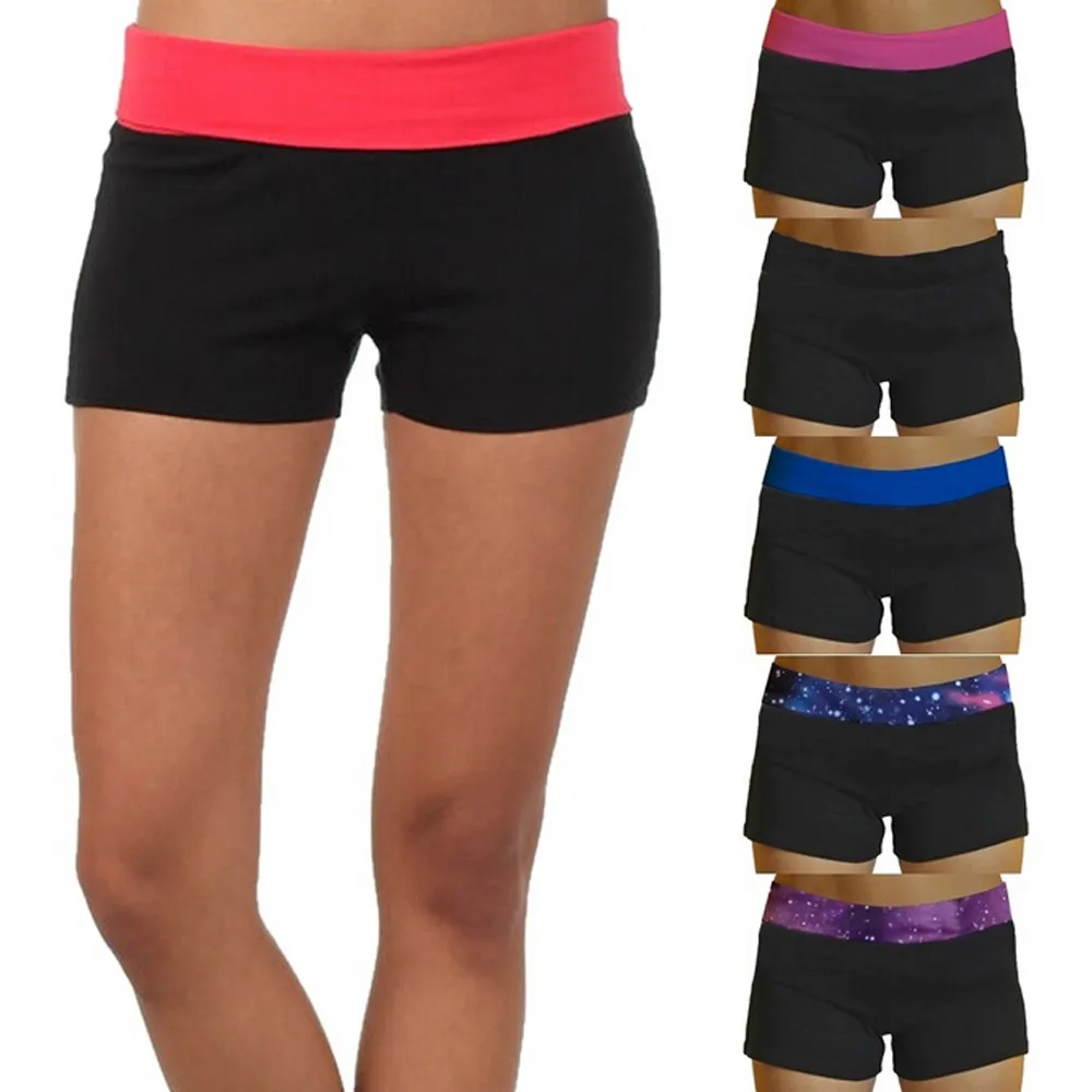 

2019 Womail Brand High Quality Swimwear Women Women Sports Gym Workout Waistband Skinny Yoga High Waist Shorts 20