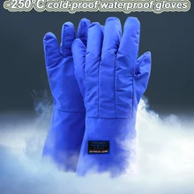 250 градусов переохлаждение защитные перчатки холодной защиты Водонепроницаемый Жидкий Азот защиты защитные перчатки Frostbite перчатки