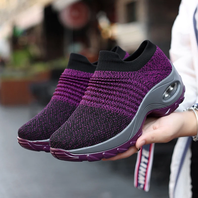 2019 New Style Running Shoe Breathable Mesh Women Sneakers Socks Sport Shoes Comfortable Female Sneaker zapatillas Deporte mujer