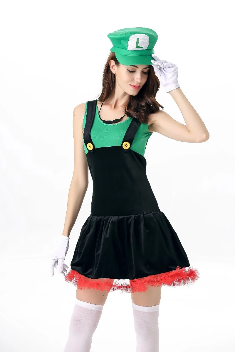 Super Mario Kostuum voor Halloween Carnaval Kostuum Vrouwen Anime Cosplay Super Mario kostuum|super mario costume|mario costumecostumes for halloween - AliExpress