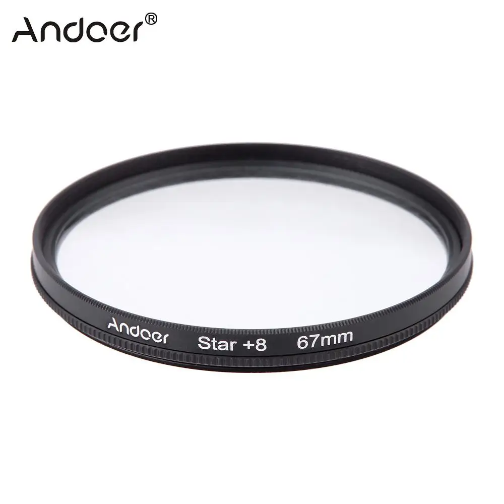 Набор фильтров Andoer 67 мм UV + CPL Star набор 8-точечных с чехлом для объектива камеры Canon