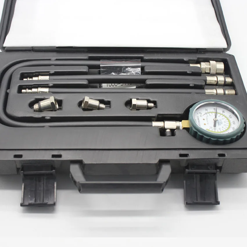 Automatic Diesel Engine Compression Cylinder Pressure Tester Gauge Kit